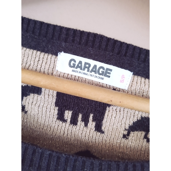 ✨3/$15 Garage | Cozy Animal Print Sweater - Picture 2 of 2